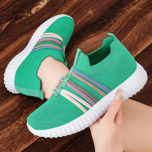 👟 🏃 Ademende damessneakers van mesh om zo aan te trekken – licht, comfortabel en perfect voor dagelijks gebruik 🌸
