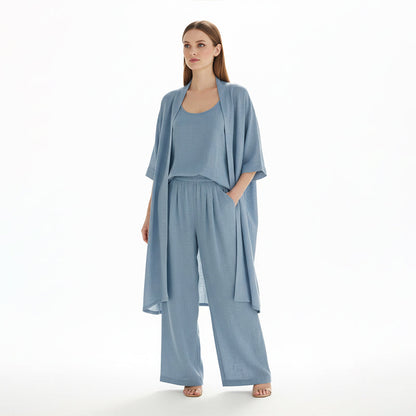 Elegante 3-delige loungewear voor dames met een losse pasvorm