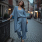 Elegante 3-delige loungewear voor dames met een losse pasvorm
