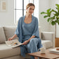 Elegante 3-delige loungewear voor dames met een losse pasvorm