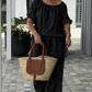 Dames Tweedelige Set met Trekkoord: Top en Broek
