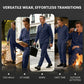 🥳UITVERKOOP 2026🥳💞MEER DAN 50.000 VERKOCHT!💥👴👕 50% KORTING! Casual set voor heren met shirt en broek – Opstaande kraag, relaxte pasvorm en elastische boorden. Lichtgewicht en ademend, ideaal voor warme dagen. Perfect voor vakanties of in het weekend. 🏖️✨