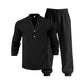 🥳UITVERKOOP 2026🥳💞MEER DAN 50.000 VERKOCHT!💥👴👕 50% KORTING! Casual set voor heren met shirt en broek – Opstaande kraag, relaxte pasvorm en elastische boorden. Lichtgewicht en ademend, ideaal voor warme dagen. Perfect voor vakanties of in het weekend. 🏖️✨