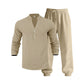 🥳UITVERKOOP 2026🥳💞MEER DAN 50.000 VERKOCHT!💥👴👕 50% KORTING! Casual set voor heren met shirt en broek – Opstaande kraag, relaxte pasvorm en elastische boorden. Lichtgewicht en ademend, ideaal voor warme dagen. Perfect voor vakanties of in het weekend. 🏖️✨
