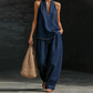 Set met casual haltertop en wijde broek voor dames