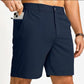 Heren-golfshort met 4-way stretch