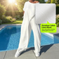 Asymmetrische off-shoulder top en broek voor dames