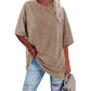 Oversized T-shirt voor dames in gewassen vintage-look