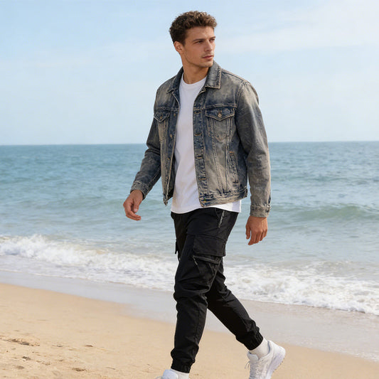 Tactische cargobroek voor heren met meerdere zakken