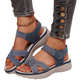 Plateausandalen met geweven bandjes voor dames