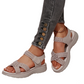 Plateausandalen met geweven bandjes voor dames