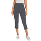 Elastische yoga-capri met buiksteun voor dames