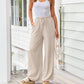 👖 NU 50% KORTING! 🌿 Lichte, effen casual broek voor dames – verstelbaar trekkoord, zijzakken en soepele pasvorm ✨