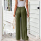 👖 NU 50% KORTING! 🌿 Lichte, effen casual broek voor dames – verstelbaar trekkoord, zijzakken en soepele pasvorm ✨