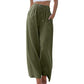 👖 NU 50% KORTING! 🌿 Lichte, effen casual broek voor dames – verstelbaar trekkoord, zijzakken en soepele pasvorm ✨