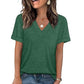 Dames V-hals Korte Mouw Casual T-shirt