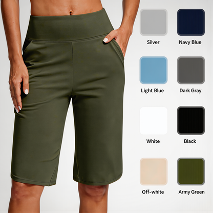 🎁2026 Nieuw binnen 50% KORTING💥Dames Hoge-taille Yogashorts met Zakken