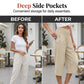 ☀️UITVERKOOP 2026: 49% KORTING🌿Lichtgewicht cropped broek met elastische tailleband voor dames