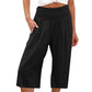 ☀️UITVERKOOP 2026: 49% KORTING🌿Lichtgewicht cropped broek met elastische tailleband voor dames