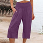 ☀️UITVERKOOP 2026: 49% KORTING🌿Lichtgewicht cropped broek met elastische tailleband voor dames