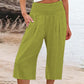 ☀️UITVERKOOP 2026: 49% KORTING🌿Lichtgewicht cropped broek met elastische tailleband voor dames