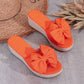 Plateausandalen met strik voor dames