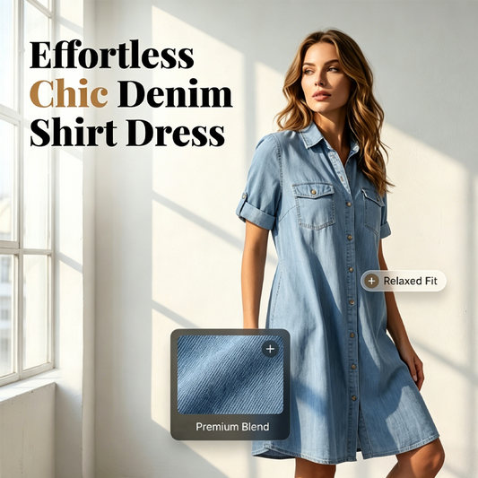🔥2026 Topaanbieding 🔥Casual denim jurk voor dames