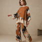 🥳HETE UITVERKOOP 2026🥳💞Meer dan 50K+ verkocht! Abstracte print, wijde broek en top set
