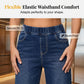 🥳ZOMER-UITVERKOOP🥳💞MEER DAN 50.000 VERKOCHT!💥54% KORTING! 🔥Damesjeans met wijde pijpen en korte lengte, zonder rits