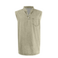 Mouwloos T-shirt in retrostijl met drie knopen
