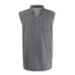 Mouwloos T-shirt in retrostijl met drie knopen