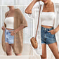 👚 Nu met 50% korting! 🌸 Damesvest met korte mouwen en opengewerkte brei-details