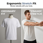 Men's Short Sleeve Crew-Neck Jacquard Shirt