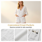 Zomerjumpsuit voor dames met V-hals en klokmouwen