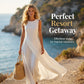 Chique asymmetrische mouwloze maxi-jurk