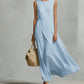Chique asymmetrische mouwloze maxi-jurk