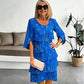 Elegante midi-jurk met bloemenprint