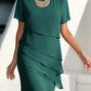 💕2026 Topaanbieding: 60% KORTING🔥Elegante midi-jurk van geplooide chiffon