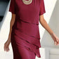 💕2026 Topaanbieding: 60% KORTING🔥Elegante midi-jurk van geplooide chiffon