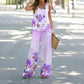 Zomerse bohemien-casual set van twee stukken voor dames