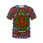 Vintage T-shirt met korte mouwen en tribale motieven voor heren