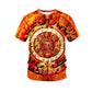 Vintage T-shirt met korte mouwen en tribale motieven voor heren