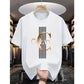 T-shirt voor heren met opvallende letterprint