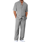 📢📢50% KORTING !! ⏰Casual set met overhemd en broek met korte mouwen voor heren