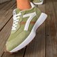 Retro sportschoenen met dikke zool en mesh voor dames