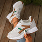 Retro sportschoenen met dikke zool en mesh voor dames