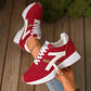 Retro sportschoenen met dikke zool en mesh voor dames