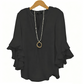 👚 NU 50% KORTING! 🦋 Dames V-hals Ruches Top – Wiegende & Lichtgewicht – Elegante Casual Blouse ✨