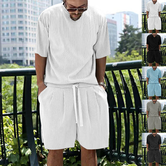 🔥Nieuw binnen & aanbiedingen – Stoere tweedelige casual set voor heren
