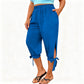 📢📢40% KORTING !! ⏰Casual capribroek voor dames met elastische tailleband